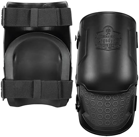 Ergodyne ProFlex 360 Knee Pad, Hinged Design, Hard Shell, Non-Marring Rubber Cap, Extra Large