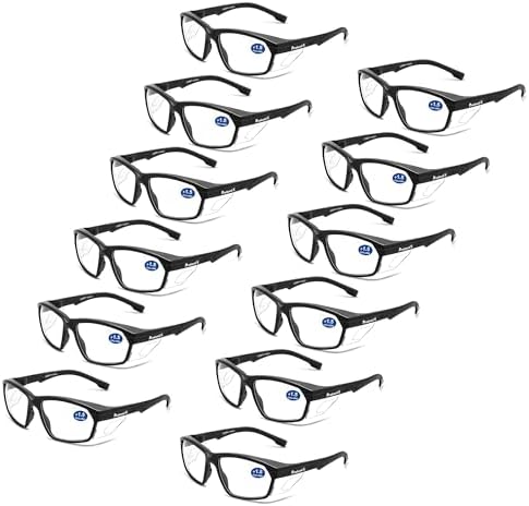 ProtectX Classic Safety Glasses, Anti-Fog Scratch Resistant Lenses