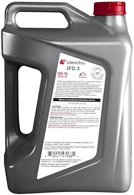 Idemitsu IFG3 0W-16 SP/GF-7B Full Synthetic Motor Oil – 5 Quart