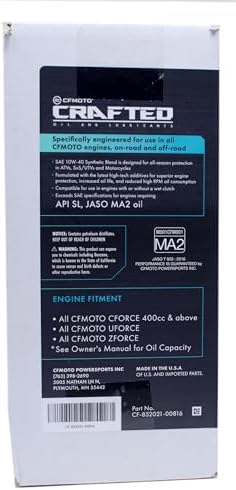 Edwards OEM Semi Synthetic Oil Change Kit fits all CFMoto OffRoad Vehicles