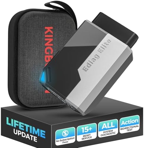 KINGBOLEN Ediag Elite OBD2 Scanner Bluetooth, Bidirectional Control Scanner All System Diagnostic Tool for iOS & Android, 15+ Hot Reset, CANFD Protocol, FCA AutoAuth, No Subscriptions Lifetime Update