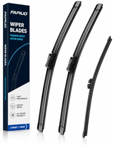 26"+20"+13" Front and Rear Windshield Wiper Blades Replacement for BMW X5 2019-2025, 22mm Push Button (Set of 3)