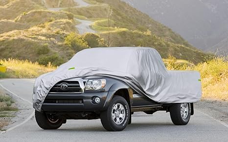 Kaugung Truck Cover Fit Toyota Tacoma from 1998 to 2015 (Access Cab/Regular Cab/Double), Waterproof All Weather Full Pickup Cover, Outdoor Sun UV Dust Protection.(from US Warehouse, Within 3-7 Days)…