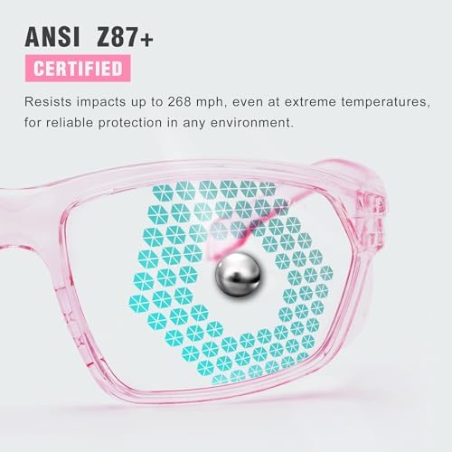 ProtectX Classic Safety Glasses, Anti-Fog Scratch Resistant Lenses