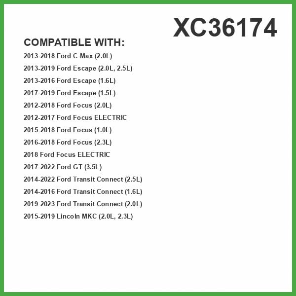 ECOGARD XC36174 Premium Cabin Air Filter | Fits 2012-2018 Ford Focus 2.0L; 2013-2019 Escape 2.0L, 2.5L; 2017-2019 Escape 1.5L; 2014-2022 Transit Connect 2.5L