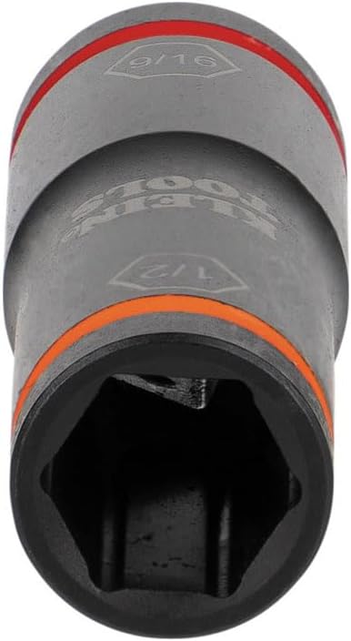 Klein Tools 66076 Impact Driver Flip Socket, 9/16- and 1/2-Inch Sizes, Use with Klein Tools Compact Impact Wrenches BAT20CW, BAT20CW1
