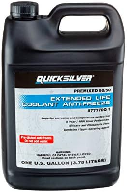 Quicksilver 877770Q1 Extended Life Coolant Anti-Freeze, Pre-Diluted 50/50, 1 Gallon