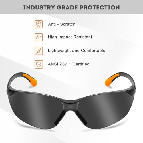 ProtectX Safety Glasses for Men & Women, Safety Sunglasses
