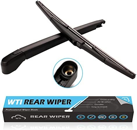 WTI Rear Wiper Arm Blade Set Compatible With Mazda CX-7 CX7 2007-2012 / Compatible With Mazda CX-9 CX9 2007-2015 Rear Windshield Window Wiper Kits Assembly New Replacement Accessories Parts