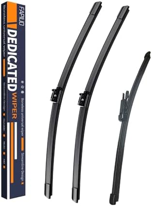 Replacement for Mercedes-Benz GLC300 2016-2021,GLC250 2017-2021 Silent Wipers -FAPIUO Front Windshield Wipers 22"+22"+12" Blade Set (3 Pack）