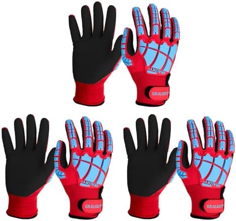 Safety Work Gloves for Men Women,Impact Work Gloves