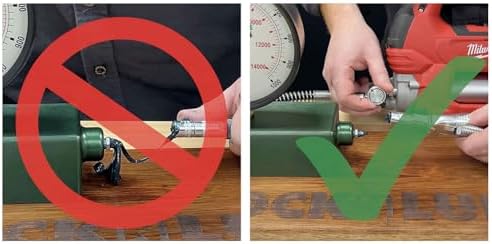LockNLube Pressure Return Valve for Use with Cordless Grease Guns. No More Pressure Locks! Returns Grease to The Tube. Releases Hose backpressure.