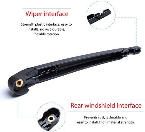 Replacement for Nissan Rogue 2014-2023, Pathfinder 2013-2018, Rear Windshield Wiper Arm Blade Set - OTUAYAUTO Factory OEM 287803JA0A