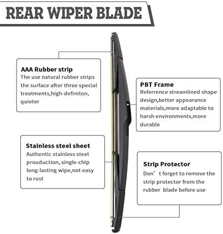 Rear Windshield Wiper Arm & Blade for Ford Edge,Lincoln Mkx 2007-2014