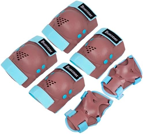 BOSONER Kids/Youth Knee Pad Elbow Pads for Roller Skates Cycling BMX Bike Skateboard Inline Rollerblading, Skating Skatings Scooter Riding Sports