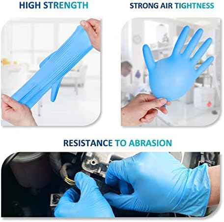 PROMEDIX P Nitrile Disposable Gloves,4mil-100 Count,Gloves Disposable Latex Free,Powder Free for Cooking,Household,Food safe