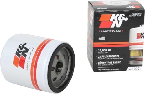 K&N Premium Oil Filter:20,000 Mile Engine Protection with Wrench OffNut:Compatible with Select CHEVROLET/GMC/BUICK/CADILLAC Vehicle Models-See Product Description for Select Models,HP-1007,Pack of 12
