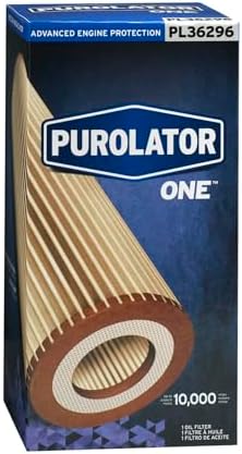 Purolator PL36296 PurolatorONE Advanced Engine Protection Cartridge Oil Filter Compatible With Jeep Grand Cherokee, Wrangler, Chrysler Pacifica, Dodge Grand Caravan, Charger, Durango and Ram 1500