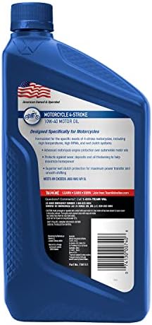 Valvoline 4-Stroke Motorcycle SAE 10W-40 Motor Oil 1 QT, Case of 6 (Pack of 2)