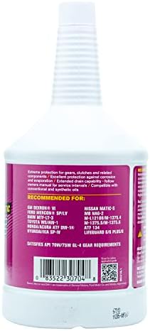 Red Line 30704 Full Synthetic D6 Automatic Transmission Fluid (ATF) - 1 Quart (12 Pack)