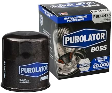 Purolator PBL14476 PurolatorBOSS Maximum Engine Protection Spin On Oil Filter Compatible With Toyota Corolla, Camry, Prius, Yaris, Sienna, C-HR, Prius C, Prius Prime, Pontiac Vibe and Scion xB