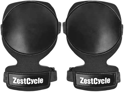 Tactical Knee Pads for Work, Hunting, Construction, Gardening, Paintball w/Foam Padding, Hard Shell & Adjustable Straps (Black)