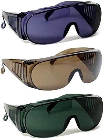 Calabria Fit Over Safety Glasses | Polarized Sunglasses Over Glasses | Wrap Around Anti-Fog | Scratch Resistant | Unisex
