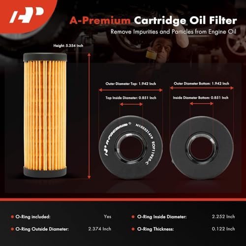 A-Premium 10K Miles Protection Oil Filter Compatible with Ford, Lincoln