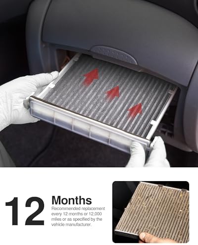 Puroma 1 Cabin Air Filter Activated Carbon for 6091C Chevrolet Cadillac GMC