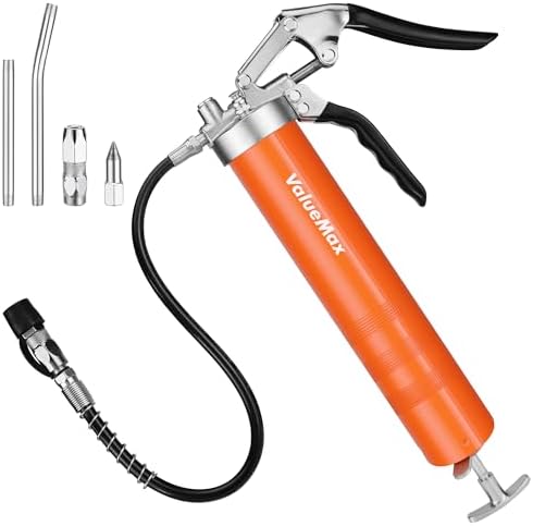 ValueMax Grease Gun Kit, 6000 PSI Heavy Duty with 14 OZ Cartridge