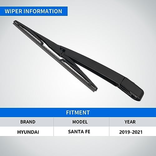 Rear Windshield Wipers for Hyundai Santa Fe 2019-2021
