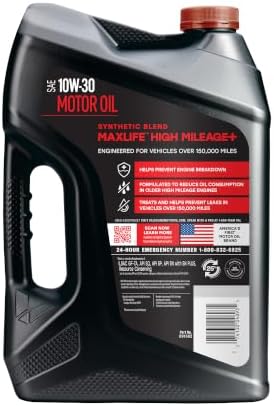 Valvoline High Mileage 150K with MaxLife Plus Technology 10W-30 Motor Oil 5 Quart
