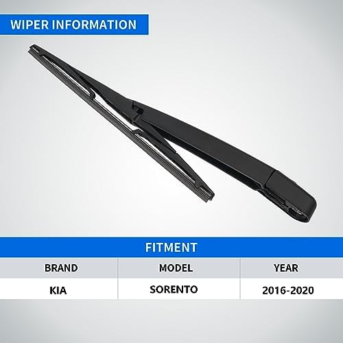 Rear windshield wiper blade arm set-Replacement for Kia Sorento 2016-2020