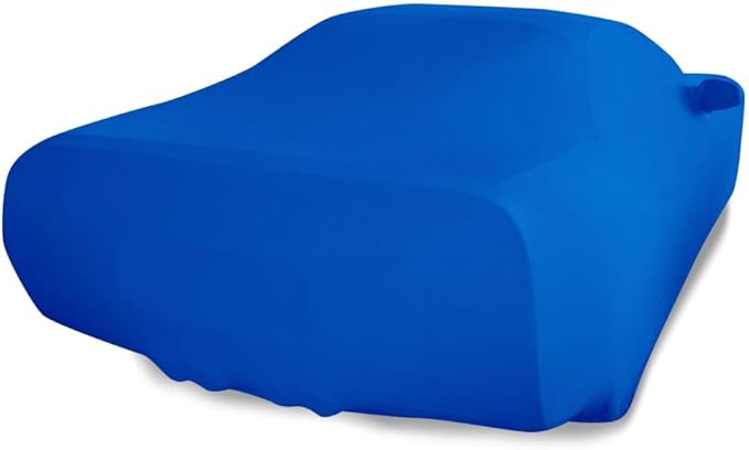 SR1 USA C4 Corvette Indoor Car Cover - Custom Fit Ultraguard Stretch Satin - The Ultimate High End Fit with Storage Bag for 1984-1996 C4, Z51, GS, ZR1 Convertible, Hardtop Corvettes (Blue)