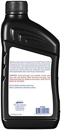 ACDelco Gold 10-9240 Type III (H) Automatic Transmission Fluid - 1 qt, 32 Fl Oz (Pack of 2)
