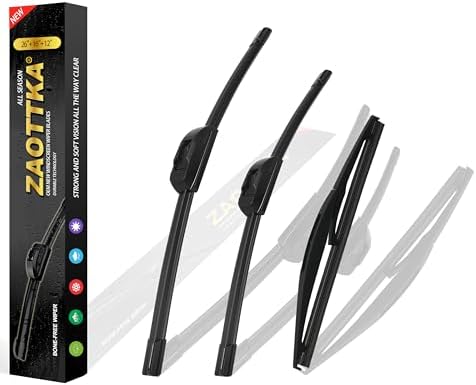 26"+16"+12" Windshield Wiper Blade Replacement Kit for 2013-2017 Subaru Crosstrek / 2012-2016 Impreza / 2014-2019 WRX - OEM Quality All Season Windshield Wiper U/J Hook (Set of 3)