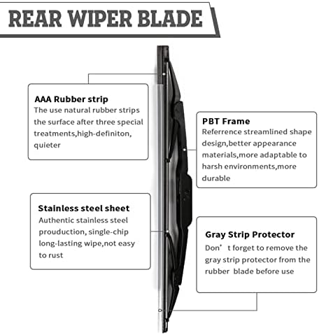 Rear Wiper Blade for Chevrolet Equinox 2010-2017,Tahoe 2015-2020
