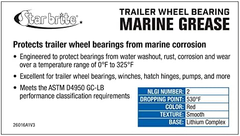 STAR BRITE Wheel Bearing Grease Advanced Marine-Grade Protection