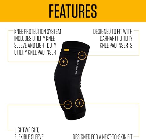 Carhartt Utility Knee Sleeve, Black, Medium