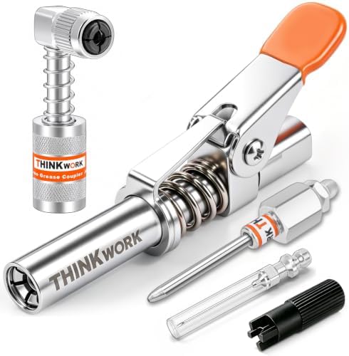 Upgraded Leak-Free Grease Gun Coupler Kit with 90°Adapter & 2 Needle Tips