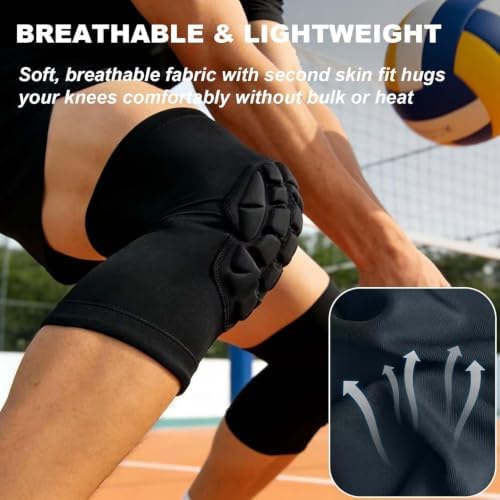 Men & Women Knee Pads for Work & Sport, Breathable Thin Sleeve, Black L
