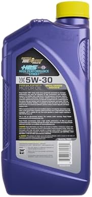 Royal Purple 31530 HPS 5W-30 High Performance Street Synthetic Motor Oil with Synerlec - 1 Quart Bottle