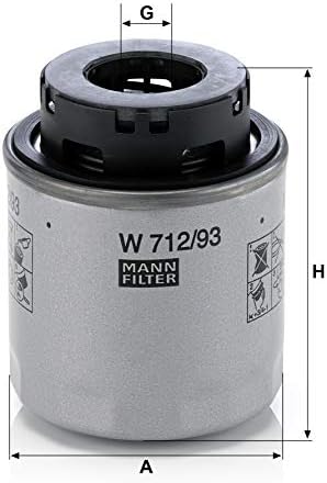 MANN-FILTER W 712/93 Oil Filter - for Cars + Transporters