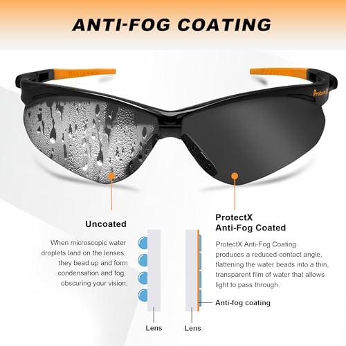 ProtectX Safety Glasses for Men & Women, Safety Sunglasses