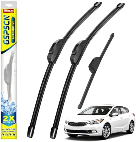 GSPSCN Windshield Wiper Blades for Kia Forte5 2014-2018 (Pack of 3)