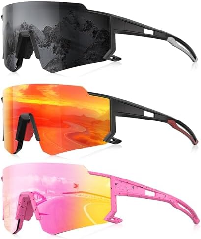 Sports Polarized Sunglasses Men Women for Running Baseball Hiking
