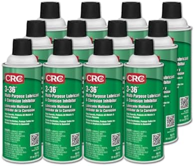 CRC 3-36 Multi-Purpose Lubricant & Corrosion Inhibitor, 11 Wt Oz, (Pack of 12), 03005CS