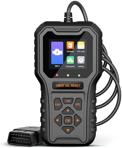 Car Code Reader OBD2 Scanner for Check Engine Light Oil Reset OBDII Scan Tool Diagnostic Tool Reset Fix Clear Fault Code Readers for Cars 1996+