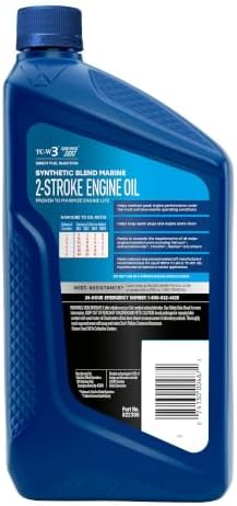 Valvoline 2-Cycle Marine TCW-3 Motor Oil 1 QT, Case of 6