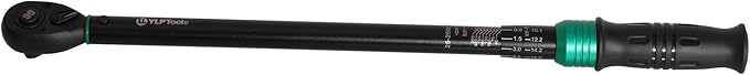 1/2-Inch Drive Click Torque Wrench, 25–250 ft-lb (33.9–339 Nm), ±3% Accuracy, 90-Tooth Ratchet, Dual-Direction, Chrome Vanadium Steel with Storage Case